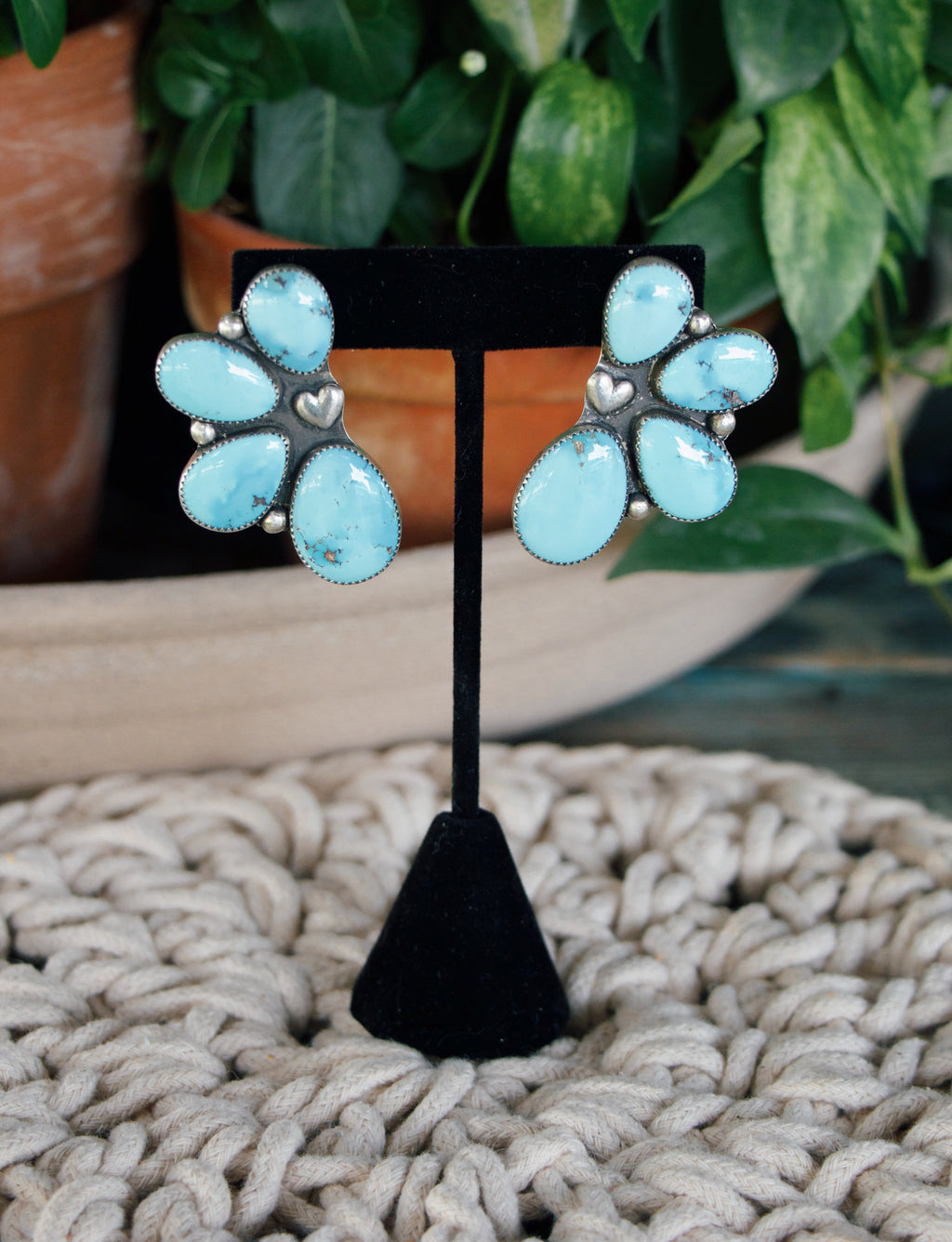 Golden Hills Heart Statement Stud