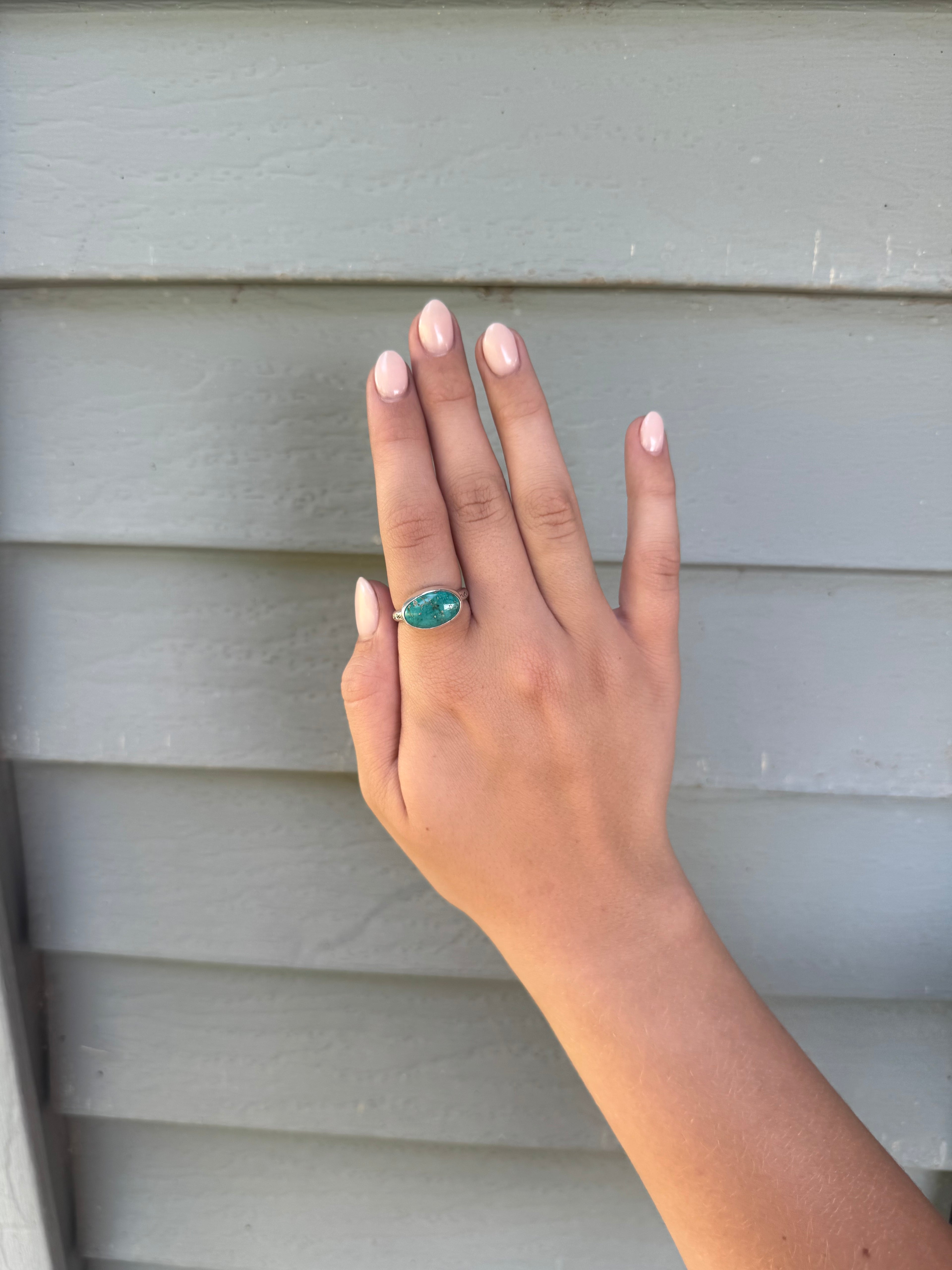 Size 9.5 turquoise ring