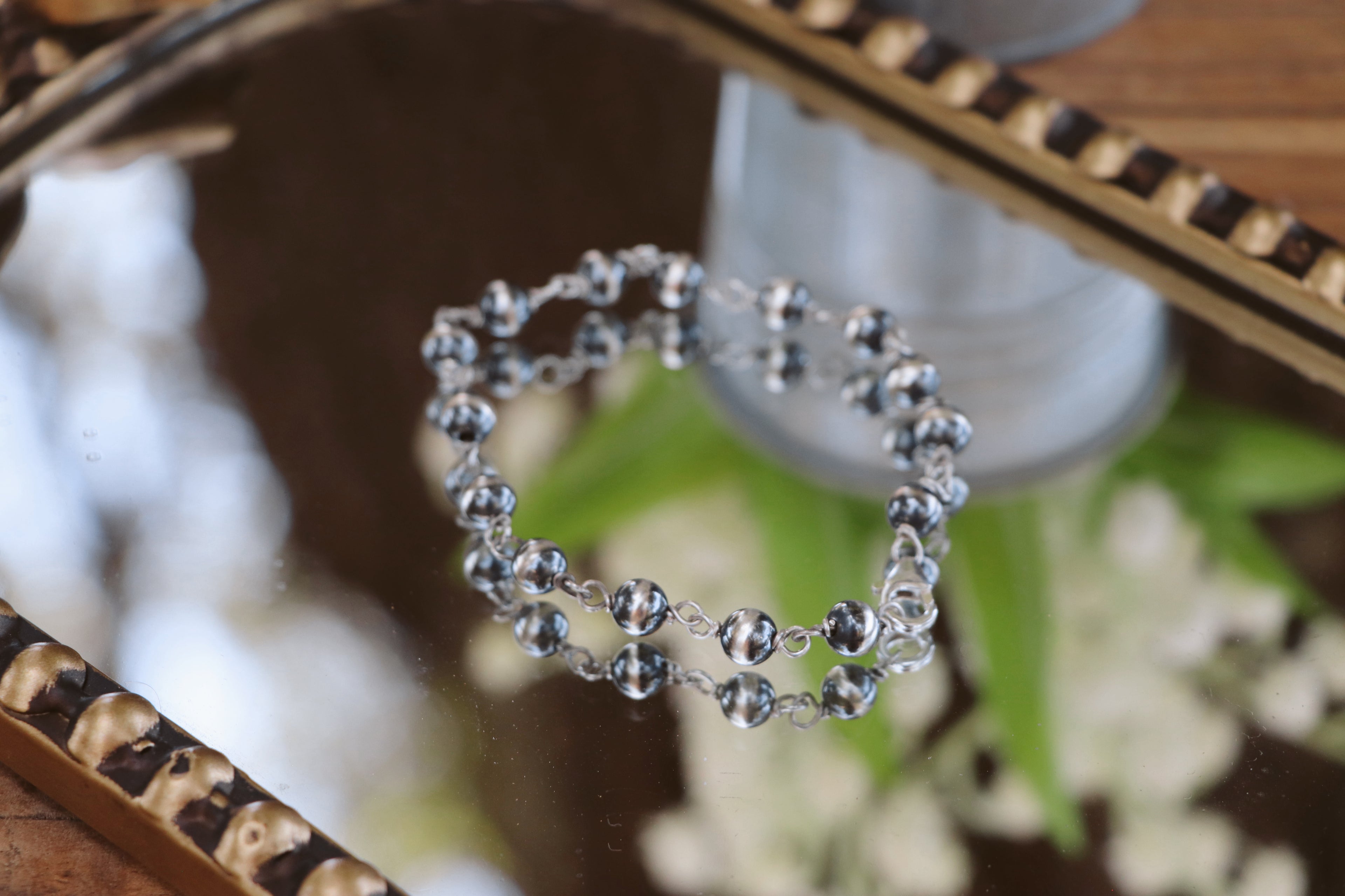 Rosary style bracelet