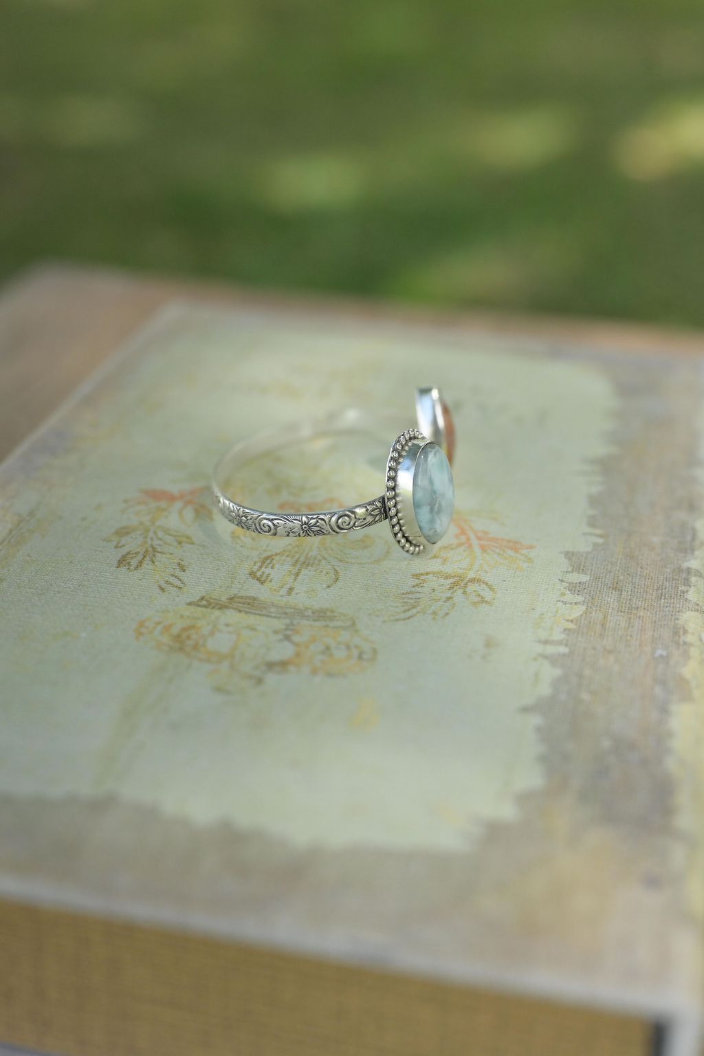 Larimar & Agate Cuff
