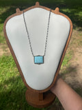 Golden Hills Rectangle Necklace