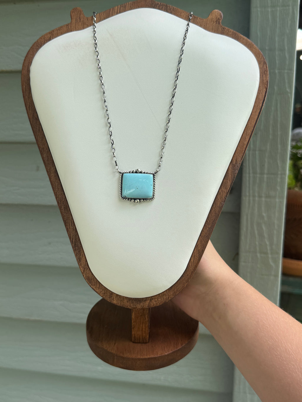 Golden Hills Rectangle Necklace