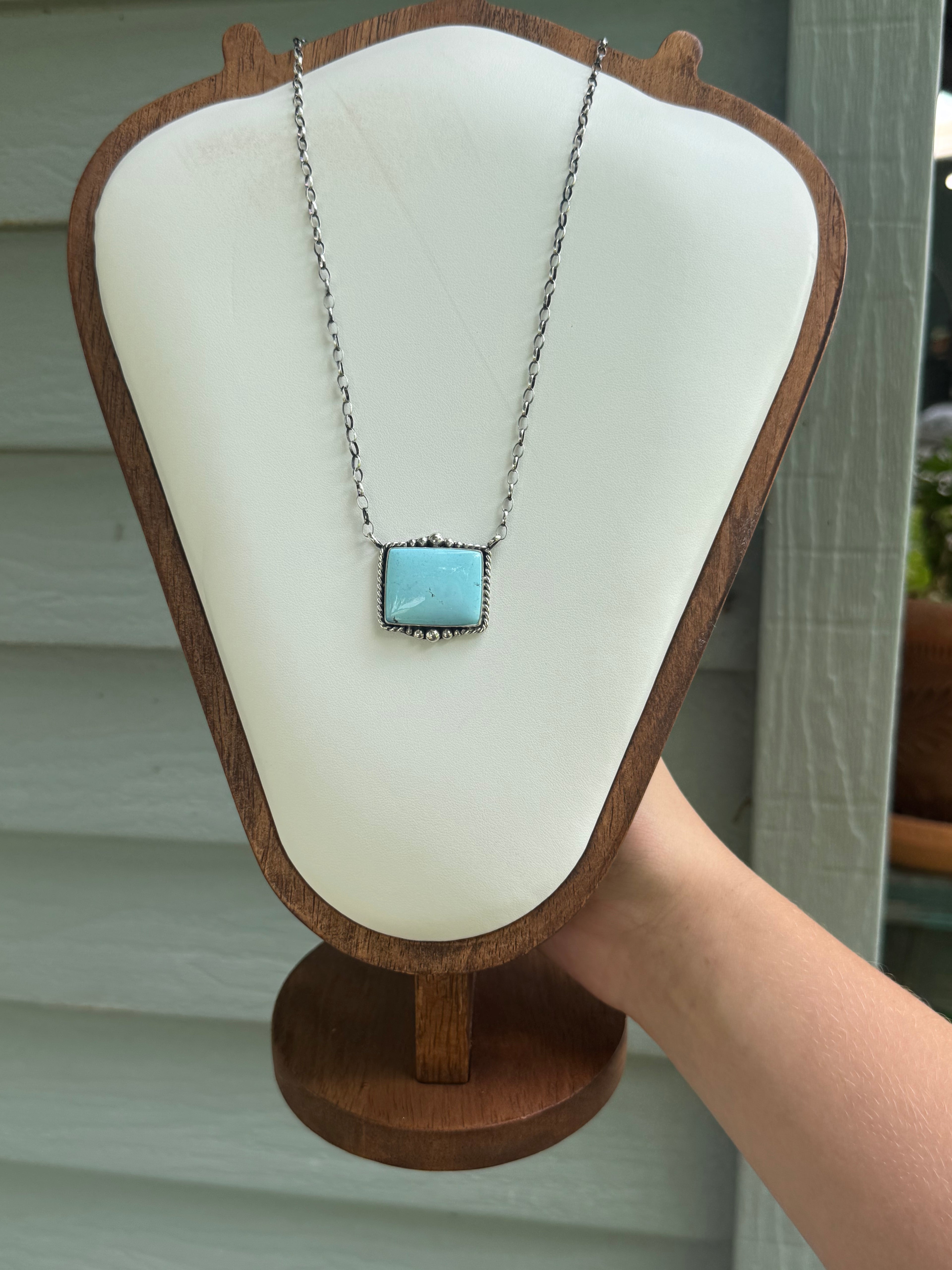 Golden Hills Rectangle Necklace