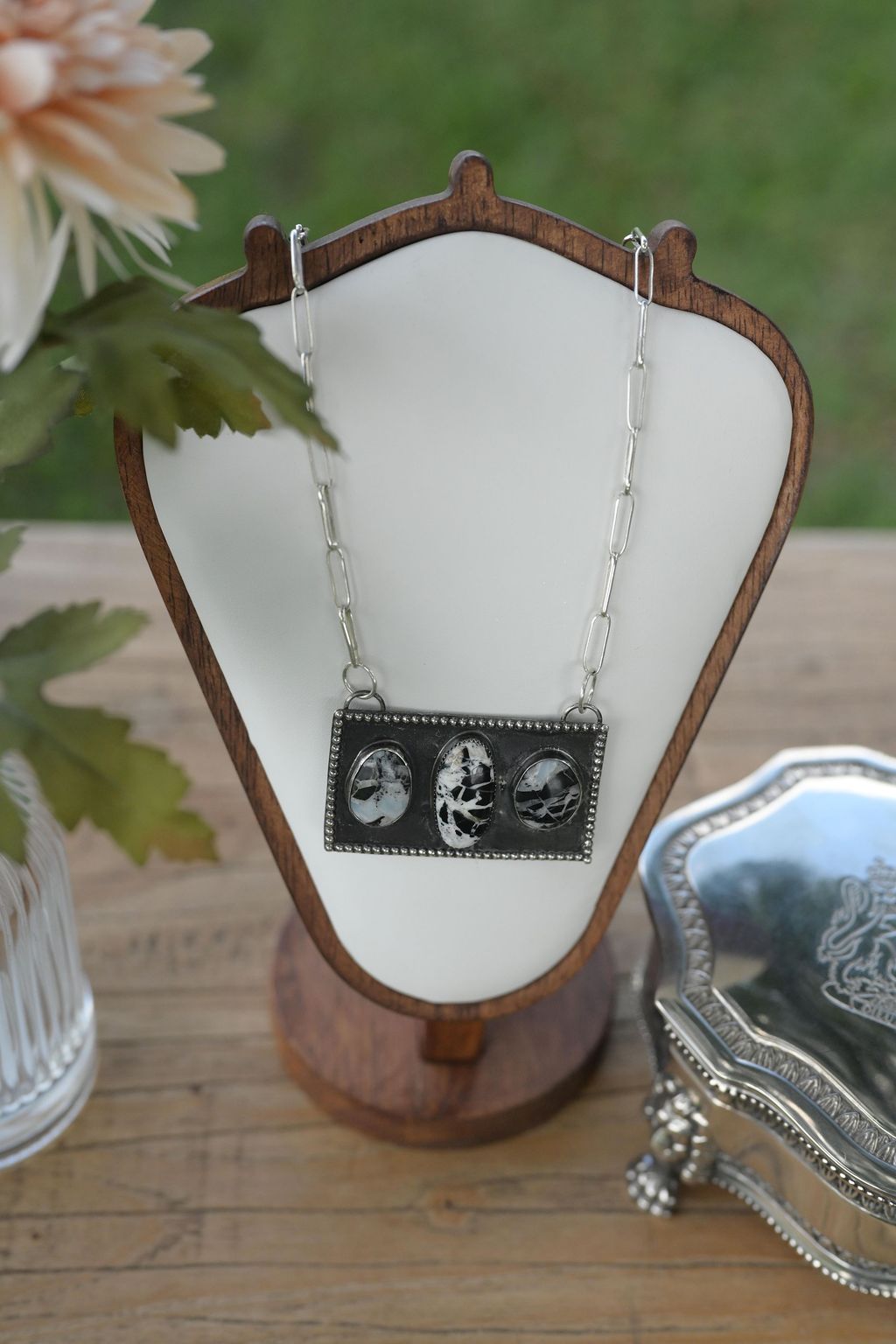 White Buffalo Statement Necklace