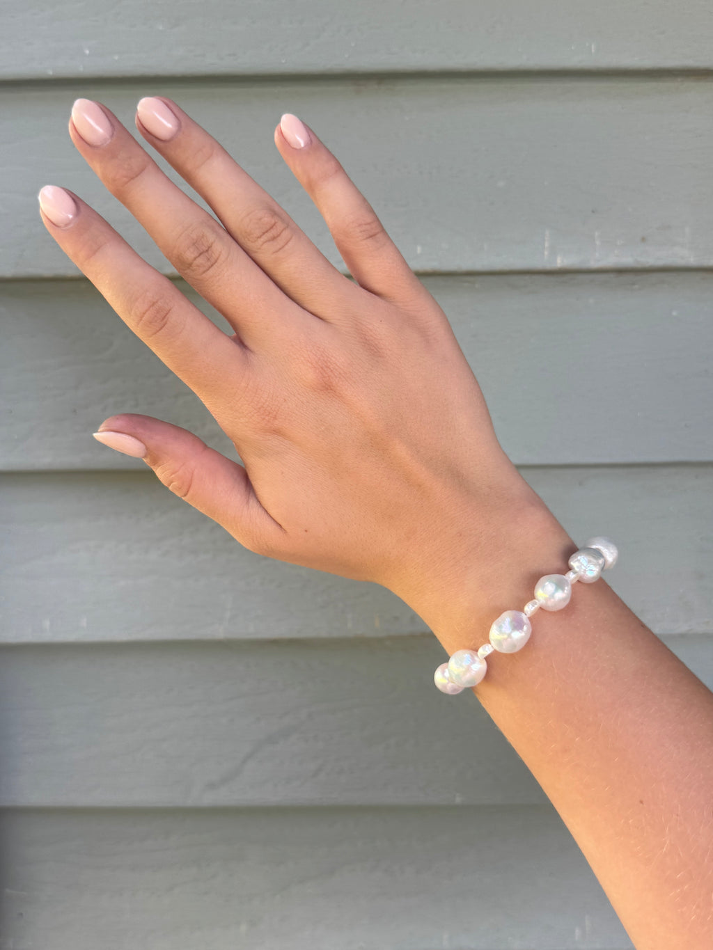 Chunky freshwater pearl bracelet