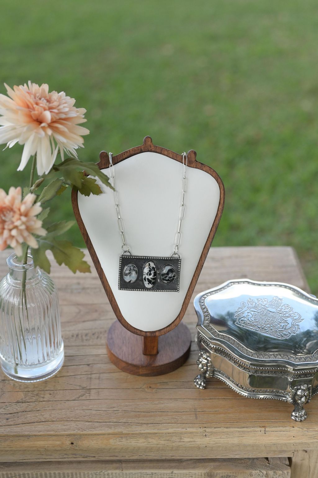 White Buffalo Statement Necklace