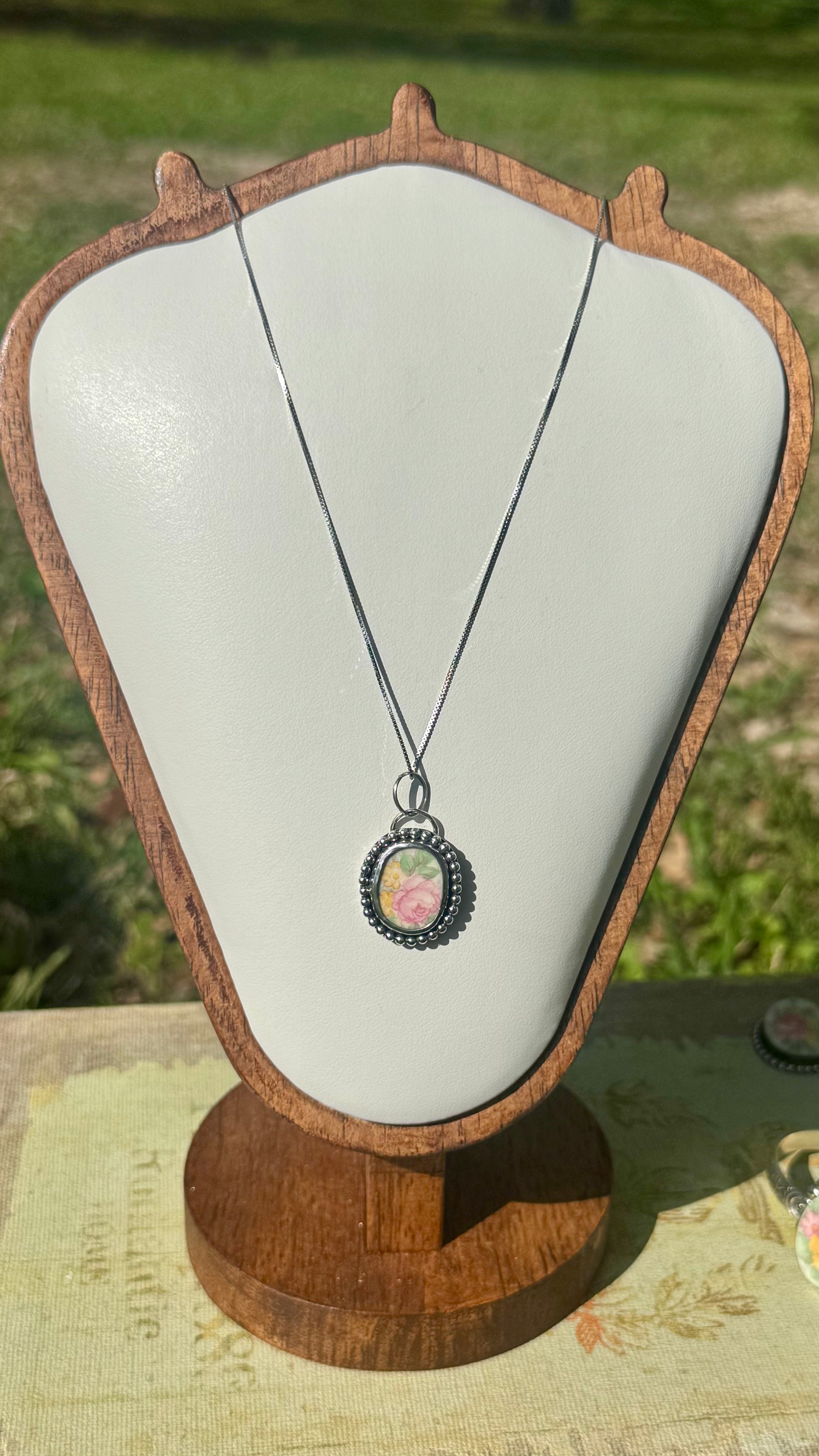 China flower pendant #4