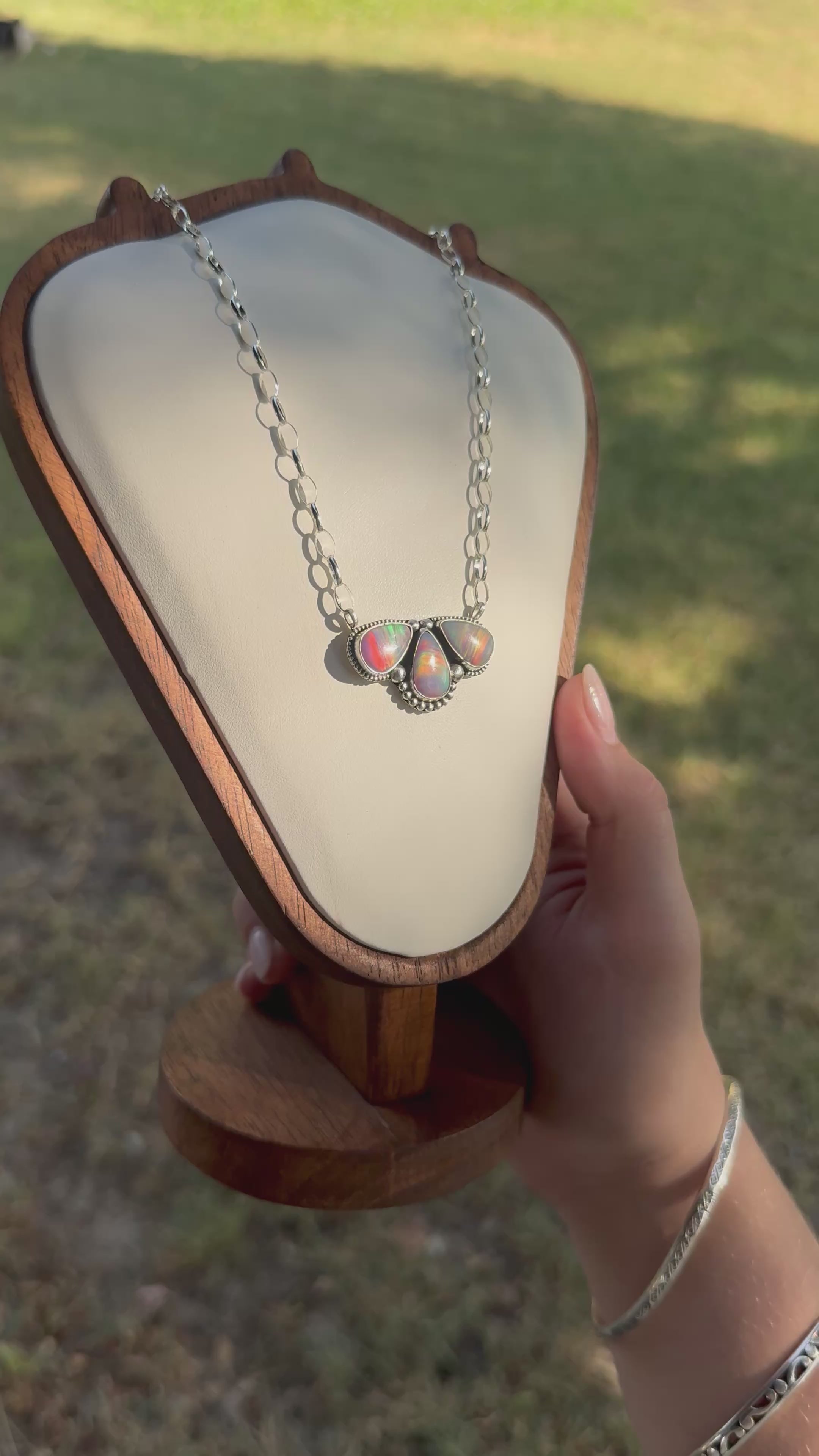 NEW Aurora opal necklace